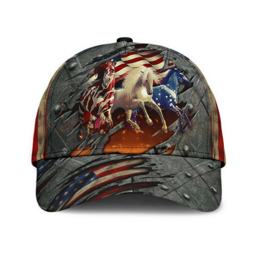 Horses Riding American For Horse Lovers Classic Cap