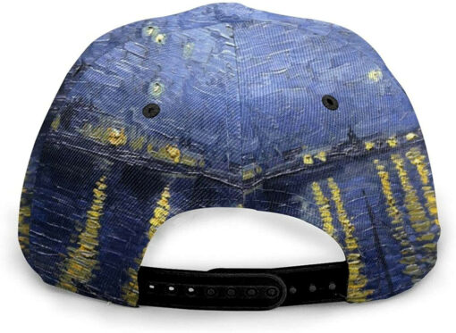 Starry Night Classic Baseball 3D Cap Adjustable Twill Sports Dad Hats for Unisex - Image 3