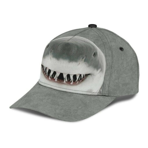 Shark Fluffy Soft Fur Gray Hat Classic Cap 3D, Human Cap 3D, Hat Classical Cap - Image 3