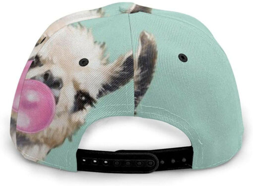 Llama Blowing Bubble Gum Fashion 3D Caps Trucker Hats Hip Hop Hat Black Hat Classic Cap - Image 3