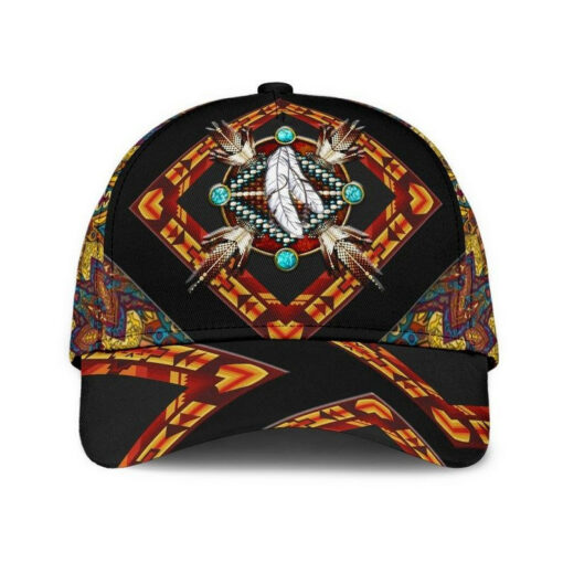 American Native Chief Feathers Hat Classic Cap