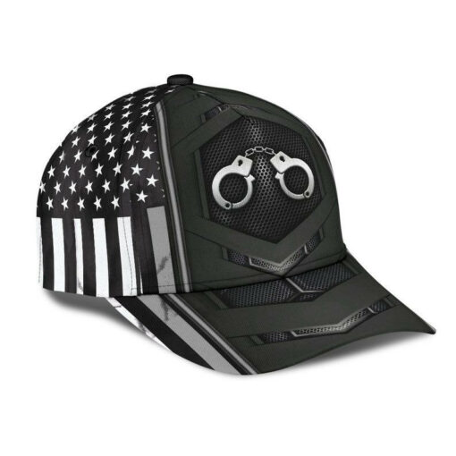 Prison Officer Correction Flag Carbon Hat Classic Cap - Image 2