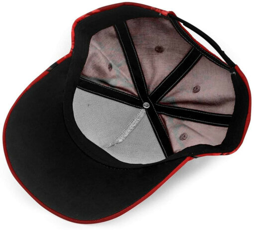 Red Cherry Blossom Baseball 3D Cap Adjustable Hat Dad Cap Athletic Baseball Fitted Cap Hat Classic Cap - Image 4