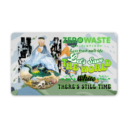 Less Trash More Life Doormat