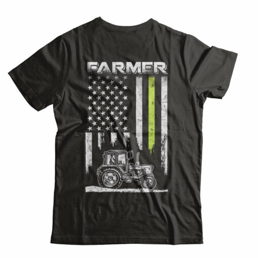 Farmer Patriotic American Flag