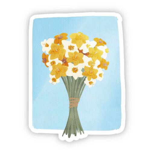 Multicolor Daffodil's Sticker