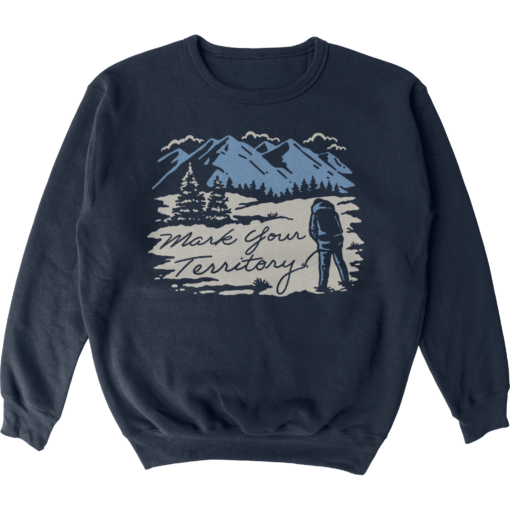 Snowy Mark Your Territory Crewneck