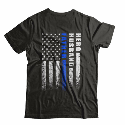 Police Thin Blue Line Husband Daddy Hero Fathers Day Gift